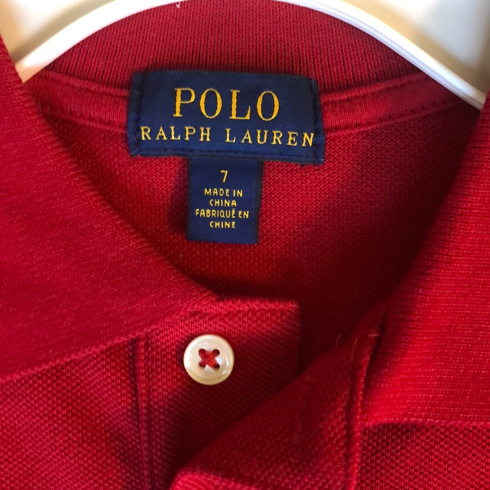 New with tags!! Ralph Lauren red polo, Size 4 - Picture 2 of 3
